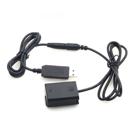 Caruba Sony NP-FW50 full decoding Dummy battery + 5V 2A single USB cable