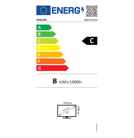 Philips 16B1P3302D/00 | 16 " | IPS | 75 Hz | 4 ms | 1920 x 1080 pixels | 250 cd/m²