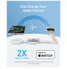 Anker MagGo Wireless Charging Station (3-in-1, Foldable Pad), White