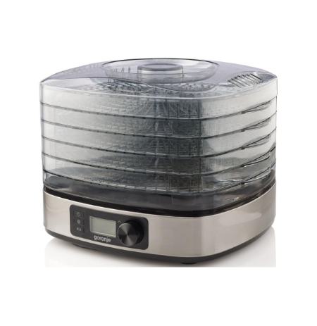 Gorenje | Food Dryer | FDK500DE | Power 380 W | Number of trays 5 | Temperature control | Integrated timer | Stainless steel
