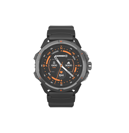 Hammer Watch 2 | Smart watch | GPS (satellite) | AMOLED | 1.5" | Waterproof | Black