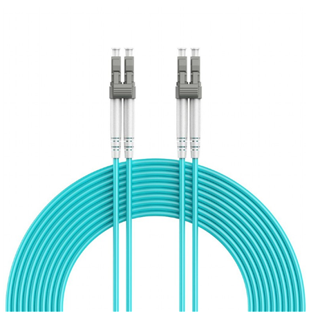 Cablexpert Multimode Duplex OM4 50/125 Fiber Optic Cable | CFO-MDOM4-LC/LC-1M | Blue | 1 m