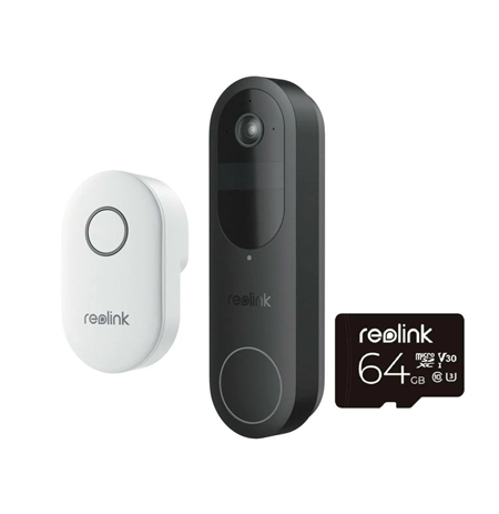 Reolink D340B Doorbell Battery with Chime and 64GB SD Card