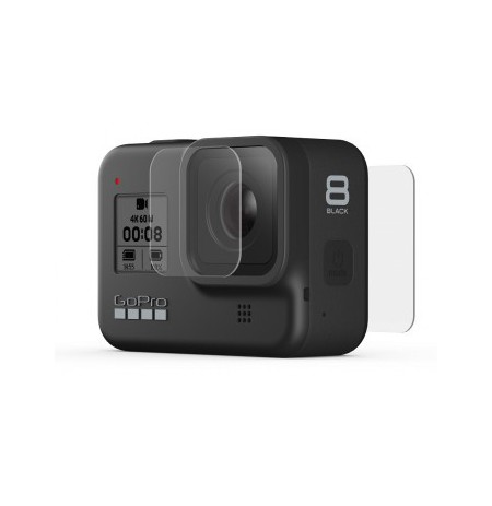 GOPRO TEMPERED GLASS LENS + SCREEN PROTECTORS (HERO8 BLACK)