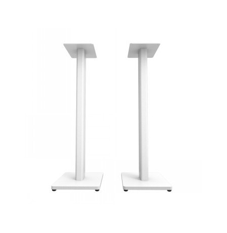 KANTO AUDIO 34" UNIVERSAL BOOKSHELF SPEAKER FLOOR STAND - WHITE (PAIR)