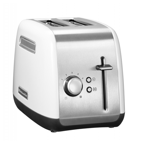 KitchenAid Classic Toaster | 5KMT2115EWH | Power 1100 W | Number of slots 2 | Housing material Metal | Stainless Steel