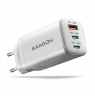 AXAGON GaN wallcharger 3x port (USB-A + 2x USB-C), PD3.0/PPS/QC4+/SFC2.0/AFC/SCP/FCP/Apple, 65W | ACU-DPQ65W