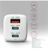 AXAGON GaN wallcharger 3x port (USB-A + 2x USB-C), PD3.0/PPS/QC4+/SFC2.0/AFC/SCP/FCP/Apple, 65W | ACU-DPQ65W