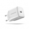 AXAGON Wallcharger 1x port USB-C, PD3.0 / PPS /QC4+/AFC/FCP/Apple, 20W | ACU-PD20W