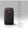 AXAGON GaN wallcharger 2x port (USB-A + USB-C), PD3.0/PPS/QC4+/SFC2.0/AFC/SCP/FCP/Apple, 45W | ACU-PQ45
