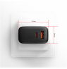 AXAGON GaN wallcharger 2x port (USB-A + USB-C), PD3.0/PPS/QC4+/SFC2.0/AFC/SCP/FCP/Apple, 45W | ACU-PQ45