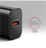 AXAGON Wallcharger 1x port USB-A, QC3.0/AFC/FCP/Apple, 18W | ACU-QC18