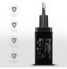 AXAGON Dual wallcharger 240V/2x USB port QC3.0/AFC/FCP and 5V-1.2A, 24W | ACU-QS24