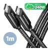 AXAGON Data and charging USB 480Mbps cable, 1 m | BUCM2-CM10AB | USB-C to USB-C