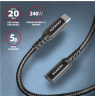 AXAGON Extension USB 20Gbps cable, 0.5 m | BUCM32-CF05AB | USB-C to USB-C