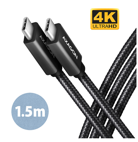 AXAGON Data and charging USB 2.0 cable, 1.5 m | BUCM32-CM15AB | USB-C to USB-C
