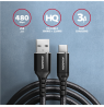 AXAGON Data and charging USB 2.0 cable, 1 m | BUCM-AM10AB | USB-C to USB-A