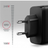 AXAGON GaN wallcharger, 3x port (USB-A + 2x USB-C), PD3.0/PPS/QC4+/SFC2.0/AFC/SCP/FCP/Apple, 100W | ACU-DPQ100
