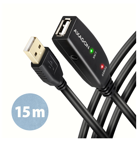 AXAGON USB repeater cable, 15 m | ADR-215 | USB Type A - USB Type A