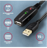 AXAGON USB repeater cable, 15 m | ADR-215 | USB Type A - USB Type A