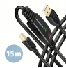 AXAGON USB repeater cable, 15m | ADR-215B | USB Type A - USB Type B