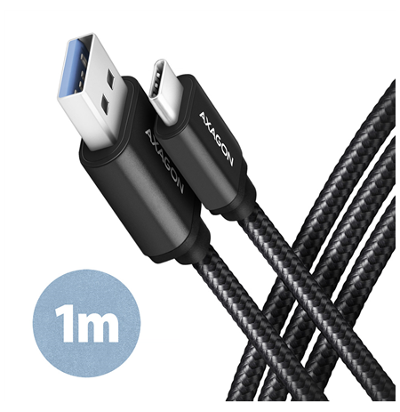AXAGON Data and charging USB 3.2 Gen 1 cable, 1 m | BUCM3-AM10AB | USB Type A - USB Type C