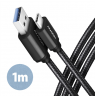 AXAGON Data and charging USB 3.2 Gen 1 cable, 1 m | BUCM3-AM10AB | USB Type A - USB Type C