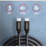 AXAGON Data and charging USB 3.2 Gen1 cable, 3 m | BUCM3-CM30AB | USB Type C - USB Type C