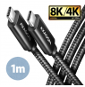 AXAGON Data and charging USB4 Gen 3x2 cable, 1 m | BUCM432-CM10AB | USB Type C - USB Type C