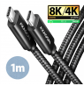 AXAGON Data and charging USB4 Gen 3x2 cable, 1 m | BUCM3-CM15AB | USB Type C - USB Type C