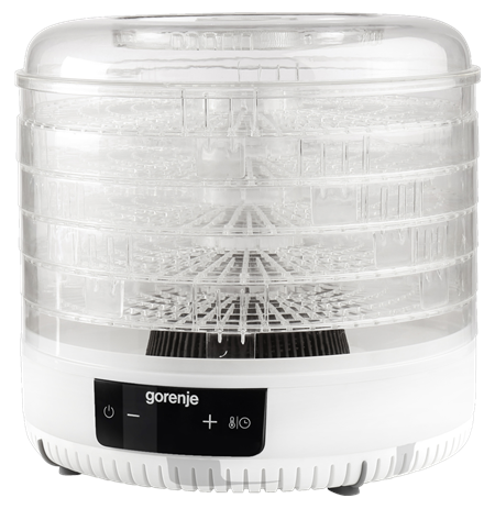 Gorenje | Food Dryer | FDK500GCW | Power 380 W | Number of trays 5 | Integrated timer | White