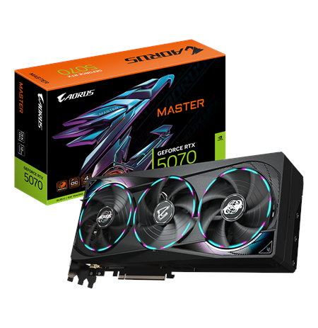 Gigabyte AORUS GeForce RTX 5070 MASTER 12G | NVIDIA | 12 GB | GeForce RTX 5070 | HDMI ports quantity 1 | PCI-E 5.0
