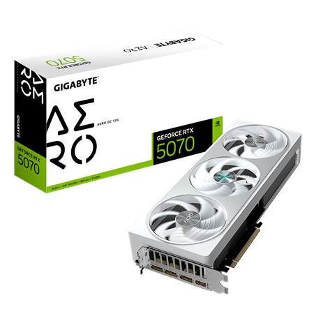 Gigabyte GeForce RTX 5070 AERO OC 12G | NVIDIA | 12 GB | GeForce RTX 5070 | HDMI ports quantity 1 | PCI-E 5.0