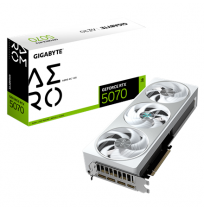 GIGABYTE GeForce RTX 5070 AERO OC 12G Graphics Card - 12GB GDDR7, 192bit, PCI-E 5.0, 2625 MHz Core Clock, 3 x DP 2.1a, 1 x HDMI