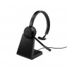 Jabra Evolve 65 TE MS Mono Link390a Belaidės ausinės, Bluetooth, USB-A, Charging Stand, Juoda