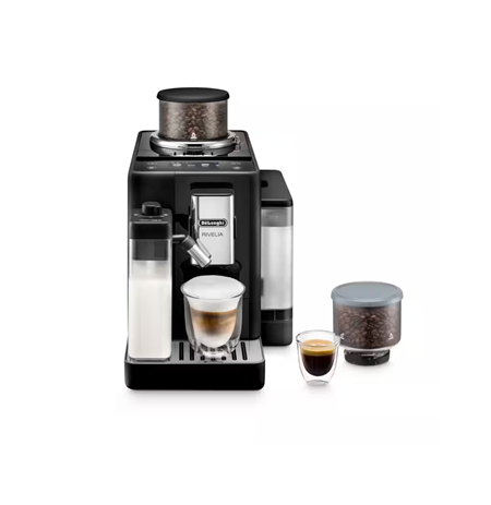 Delonghi | Coffee Maker | EXAM440.55.B Rivelia | Pump pressure 19 bar | Built-in milk frother | Automatic | 1450 W | Onyx Black
