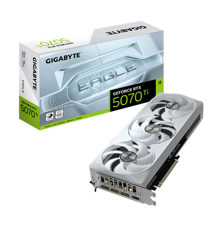 Gigabyte GeForce RTX 5070 Ti EAGLE OC ICE SFF 16G | NVIDIA | 16 GB | GeForce RTX 5070 Ti | GDDR7 | HDMI ports quantity 1 | PCI-E