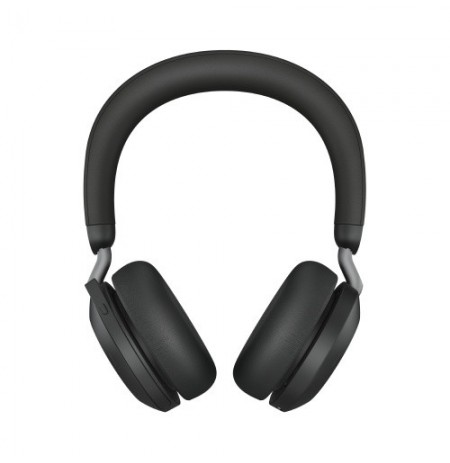 Jabra Evolve2 75 UC Link 380c Belaidės ausinės, Bluetooth, USB-C, Charging Stand, Juoda