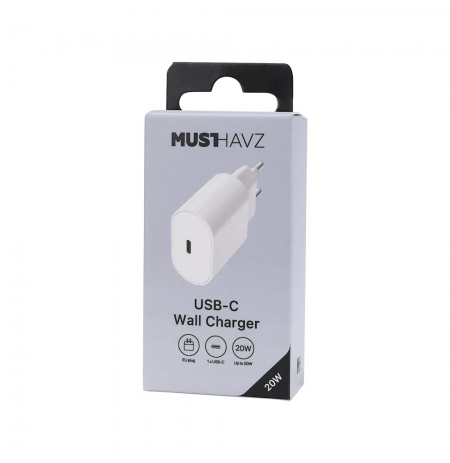 USB-C Charger 20W Easy to Go by Musthavz White