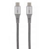 USB-C 2.0 to USB-C Nylon Cable 1m by Musthavz Black