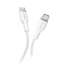 USB-C to USB-C Soft Cable 1.2 m 100W by Musthavz White