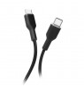 USB-C to USB-C Soft Cable 1.2 m 100W by Musthavz Black