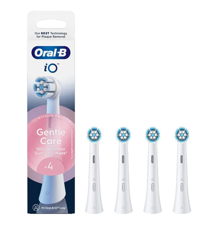 Oral-B Replaceable toothbrush heads | iO Gentle Care | Heads | For adults | Number of brush heads included 4 | Number of teeth b
