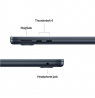 Apple MacBook | Air | Midnight | 13 " | IPS | 2560 x 1664 pixels | Apple M4 | 16 GB | Solid-state drive capacity 256 GB | Apple
