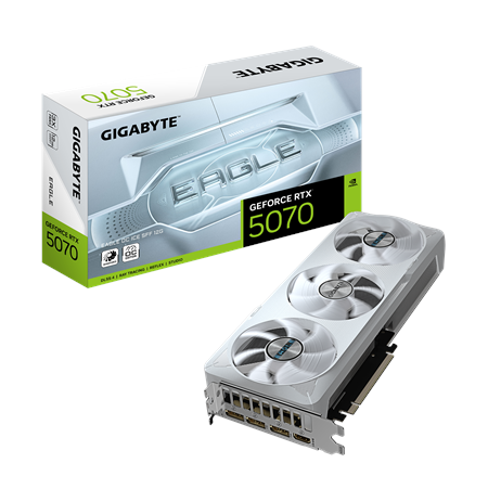 Gigabyte GeForce RTX 5070 EAGLE OC ICE SFF 12G | NVIDIA | 12 GB | GeForce RTX 5070 | HDMI ports quantity 1 | PCI-E 5.0