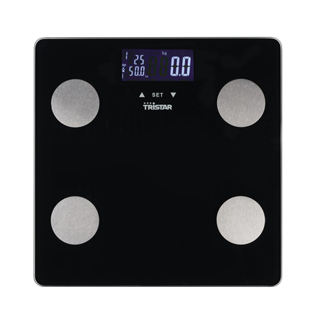 Tristar Personal Scale | WG-2442 | Maximum weight (capacity) 150 kg | Accuracy 100 g | Body Mass Index (BMI) measuring | Black
