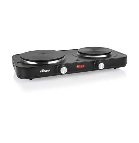 Tristar Table Hob | KP-6152 | Number of burners/cooking zones 2 | Black | Electric