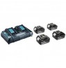MAKITA POWER SUPPLY KIT 18V (BL1850Bx4+DC18RD) MAKPAC
