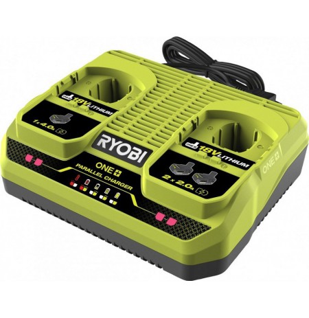 Battery Charger for 18V Batteries RYOBI with 2 Ports