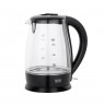 TEESA Electric Kettle, Glass, 2200 W, Black, 1.7 L